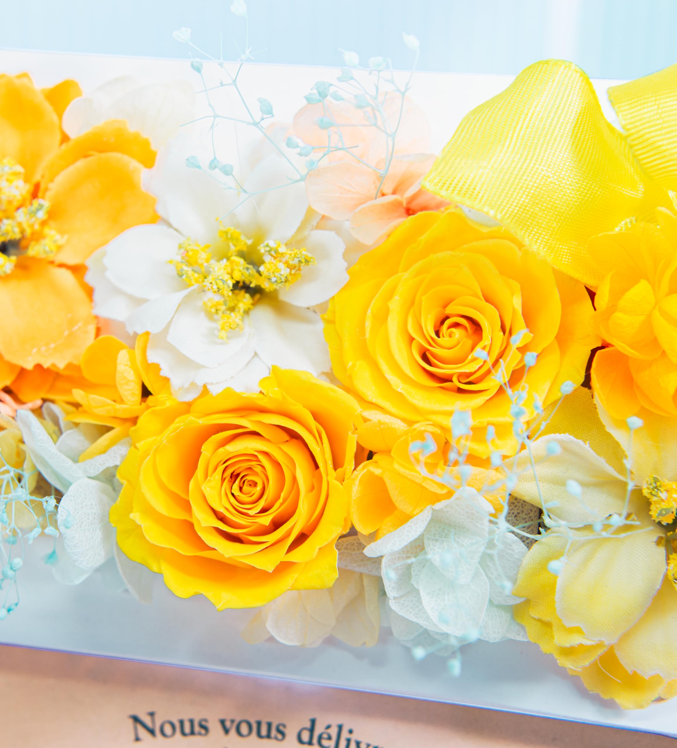 Amazon｜Hanaya余暇 プリザーブドフラワー 写真立て 結婚祝い